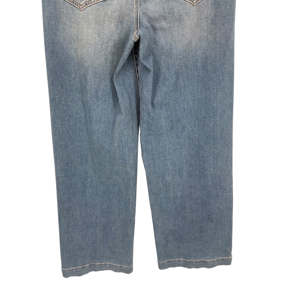 NYDJ Women's Teresa Wide Leg Jeans Water Canyon Blue Wash Denim Size 8 Boho - Picture 10 of 12